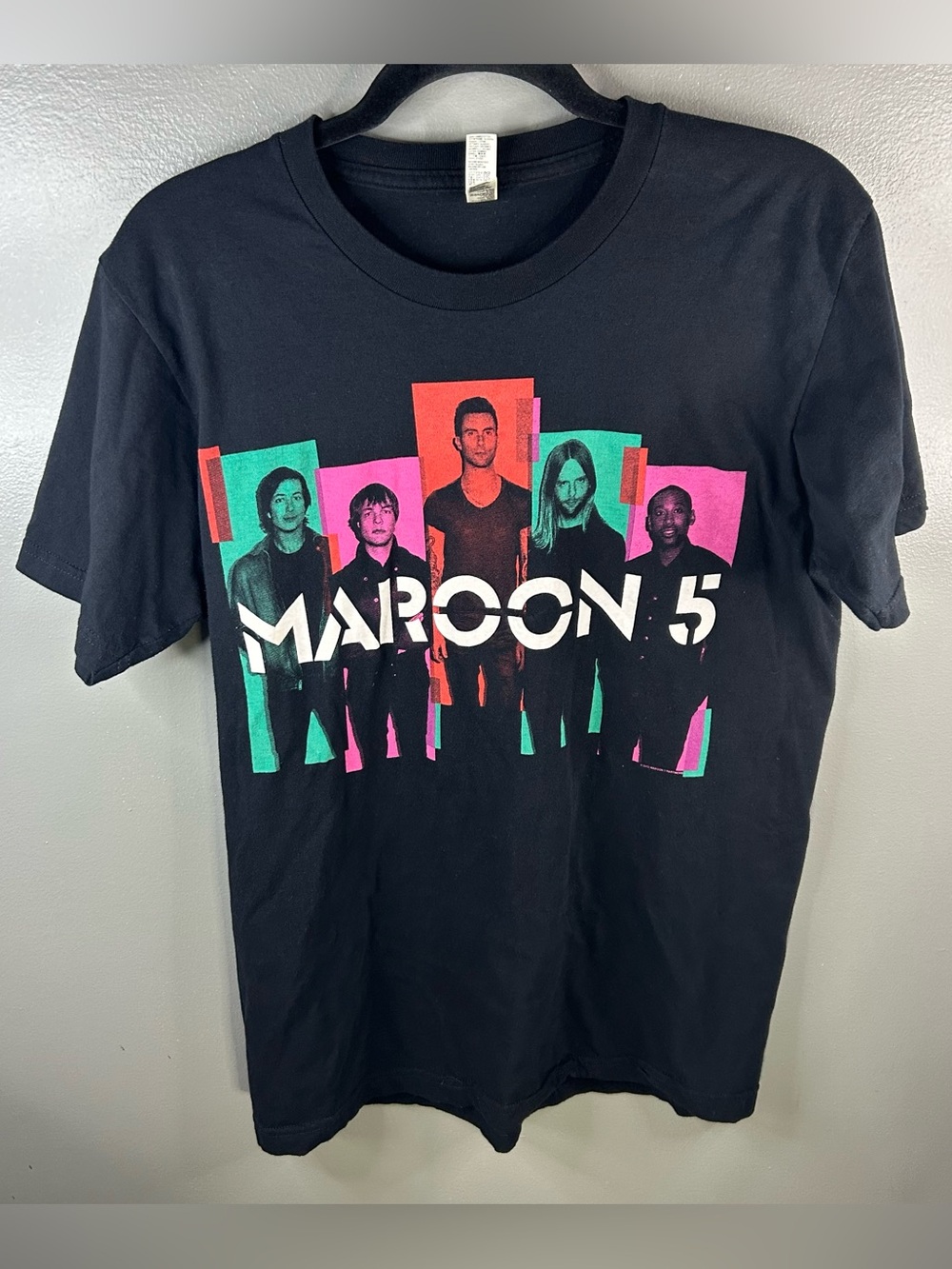 Maroon 5 North American 2013 Tour Band Music Black Shirt Size Medium